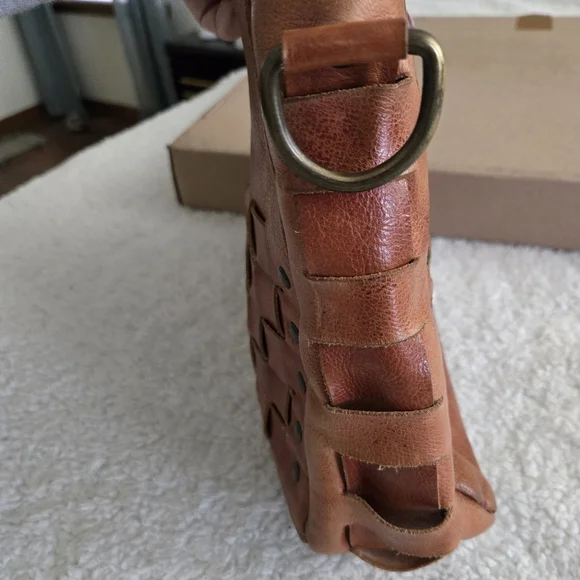 Bed Stu Cognac Orchid Woven Hand Bag - Picture 8 of 16